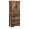 vidaXL Cabinet Set 2 pcs Old Wood 66 x 34.5 x 90 cm Engineered Wood