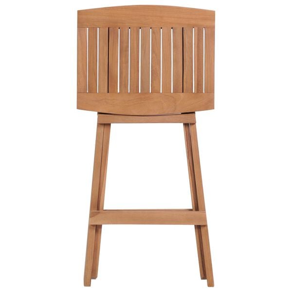 vidaXL Folding Bar Stools 4 pcs Solid Teak Wood