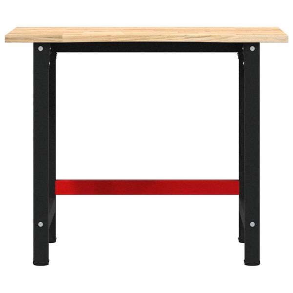 vidaXL Workbench 100x60x81.5 cm Solid Wood Oak