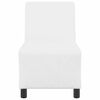 vidaXL Modular Sofa Unit Armless White 55 x 74 x 82 cm Faux Leather