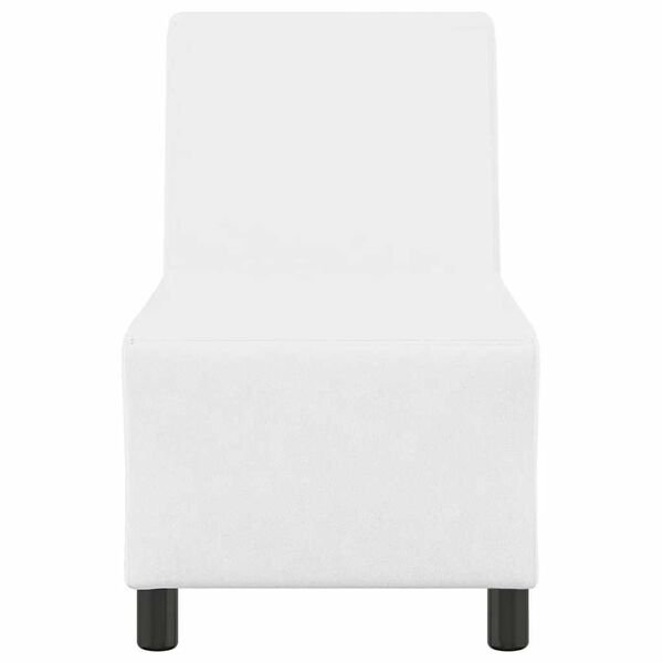 vidaXL Modular Sofa Unit Armless White 55 x 74 x 82 cm Faux Leather