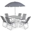 vidaXL Outdoor Dining Set | Grey