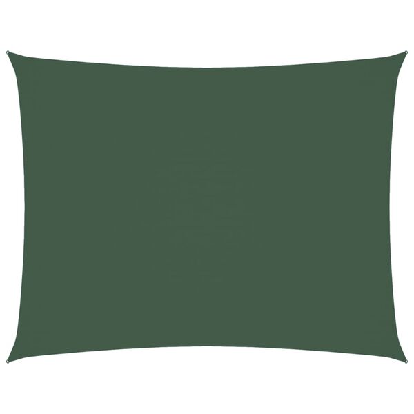 vidaXL Sunshade Sail Oxford Fabric Rectangular 2x3.5 m Dark Green