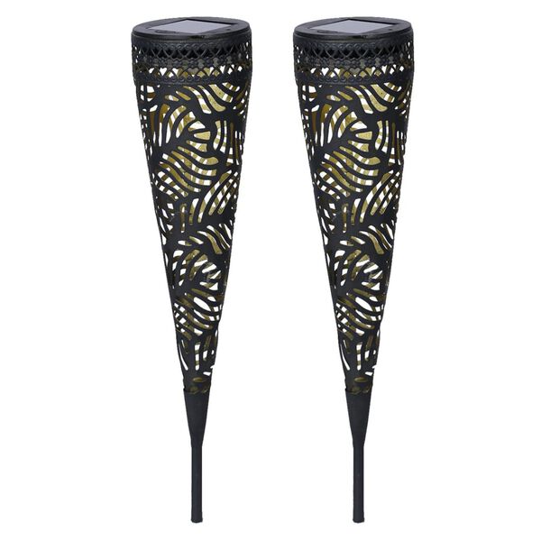 Luxform Solar LED Garden Light Torch Jersey 2 pcs Metal