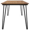 vidaXL Garden Table with Hairpin Legs 160x80x75 cm Solid Wood Acacia