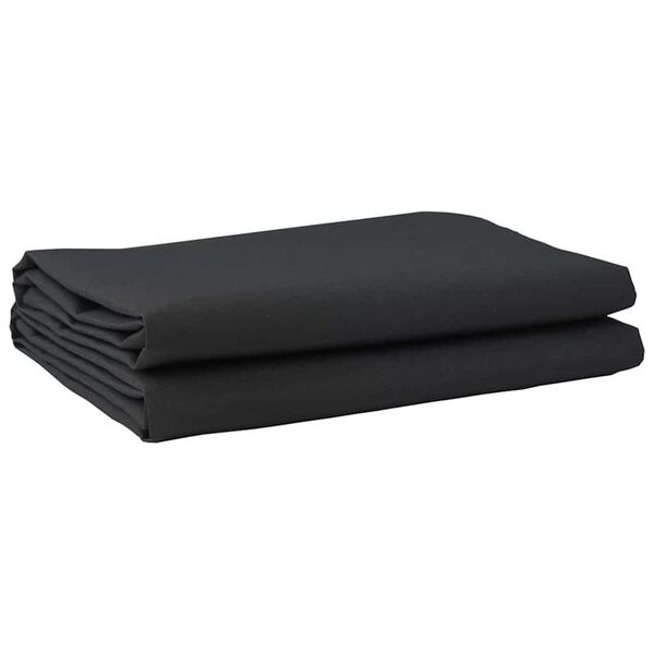 vidaXL Awning Replacement Fabric Black 10 x 1.6 m Fabric