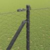 vidaXL Fence Post Grey 25 x 1.5 m (36 mm mesh) Steel
