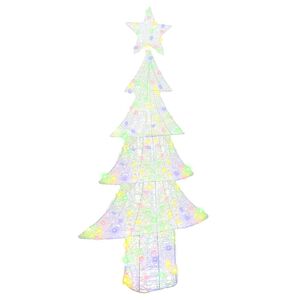 vidaXL Christmas Tree with 240 LEDs Multicolour 180 cm Acrylic