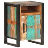 vidaXL Bedside Cabinet | Natural wood with multicolour accents