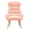 vidaXL Armchair Pink 69 x 74 x 93 cm Sherpa Fabric