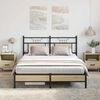 vidaXL Bed Frame without Mattress Sonoma Oak 140x190 cm Engineered Wood