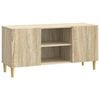 vidaXL TV Cabinet Sonoma Oak 102 x 34.5 x 50 cm Engineered Wood