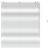 vidaXL Venetian Blind White 110 x 130 cm 35 mm Solid Paulownia Wood