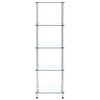 vidaXL 5-Tier Shelf Transparent 40x40x130 cm Tempered Glass