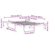 vidaXL Bed Frame with Side Tables White 160 x 220 cm Solid Pine Wood