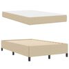 vidaXL Bed Frame with Mattress Light Green Grey 120 x 200 cm Fabric