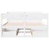 vidaXL Bed Frame without Mattress White 140x200 cm Solid Wood Pine