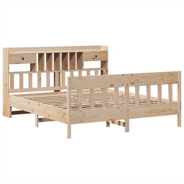 vidaXL Bed Frame without Mattress 180x200 cm Super King Solid Wood Pine