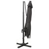 vidaXL Cantilever Garden Parasol with Pole and LED Lights Anthracite 300 cm