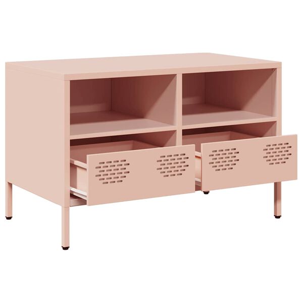 vidaXL TV Cabinet Pink 68x39x43.5 cm Cold-rolled Steel
