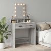 vidaXL Dressing Table Grey 79 x 41 x 140 cm Engineered Wood