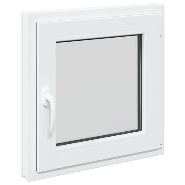 vidaXL Basement Window RISOR 60x60 cm Tilt&Turn DIN Right White