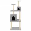 vidaXL Cat Tree with Sisal Scratching Posts Light Grey 167 cm