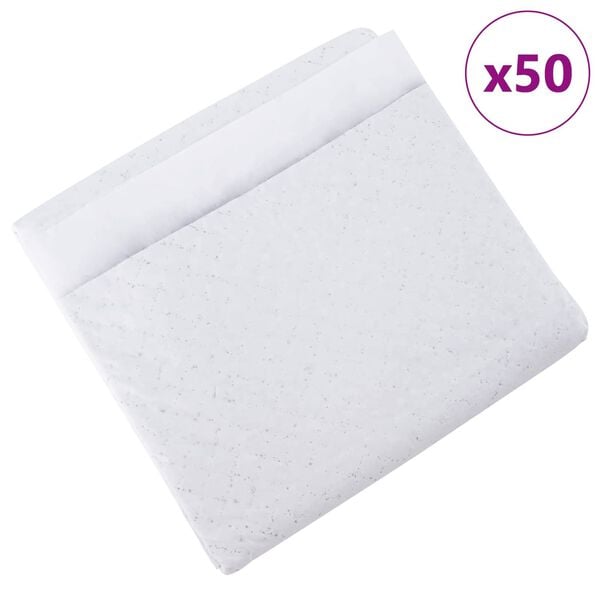 vidaXL Pet Training Pad Plain 50 pcs 45 x 33 cm
