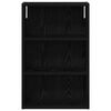 vidaXL Bathroom Wall Cabinet with Shelf Black Oak 40 x 16 x 62.5 cm