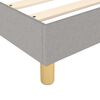 vidaXL Box Spring Bed Frame Light Grey Single Fabric (UK/IE/FI/NO only)