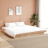 vidaXL Bed Frame without Mattress Solid Wood 200x200 cm