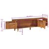 vidaXL TV Cabinet Solid Wood Acacia with Honey Finish 140x30x40 cm