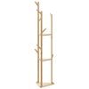 vidaXL Coat Stand with Hooks and Shelves 39x33x166 cm Bamboo