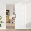 vidaXL Sliding Door White 93 x 211 cm Solid Pine Wood and Plywood