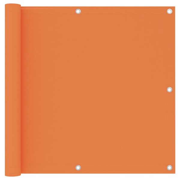 vidaXL Balcony Screen Orange 90x300 cm Oxford Fabric