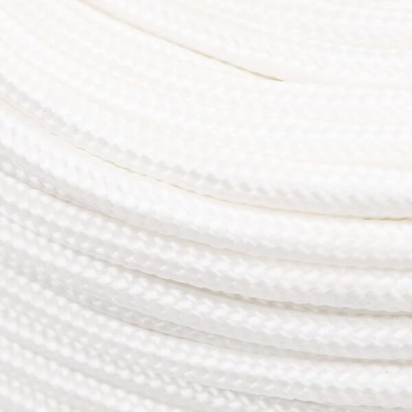 vidaXL Boat Rope Full White 10 mm 100 m Polypropylene