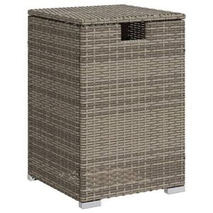 vidaXL Propane Tank Cover Table Grey 40x40x60 cm Poly Rattan