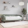 vidaXL Daybed with Mattress Light Grey 90x190 cm Velvet