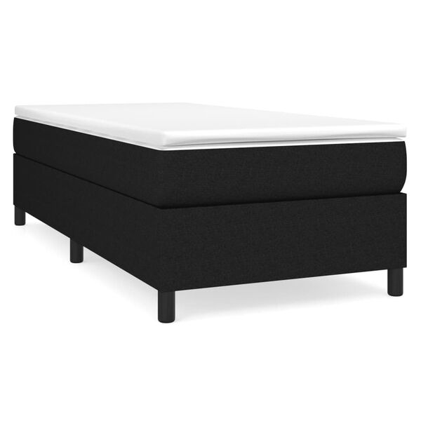 vidaXL Box Spring Bed Frame Black Single Fabric (UK/IE/FI/NO only)