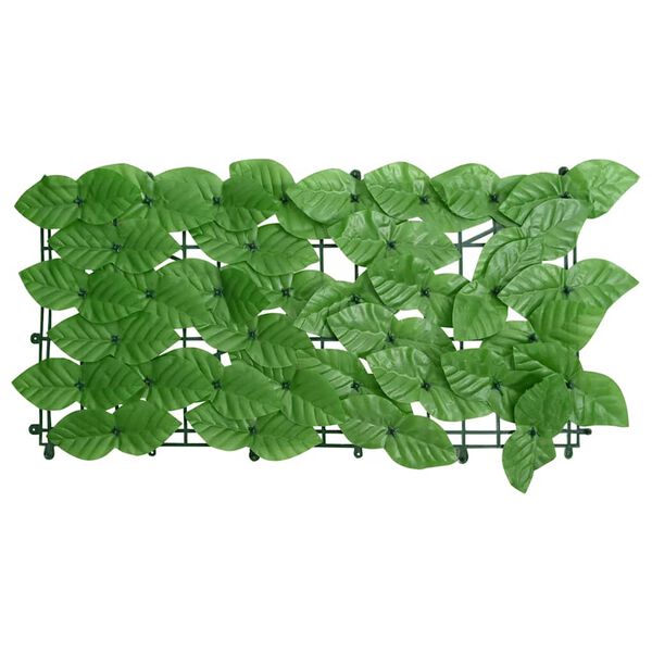 vidaXL Balcony Screen with Green Leaves 300x150 cm