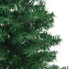 vidaXL Corner Artificial Christmas Tree Green 180 cm PVC and Metal