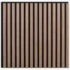 vidaXL Acoustic Wall Panels 2 pcs Slatted 60.5x60 cm Oak Veneer