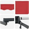 vidaXL Electric Retractable Awning Red 3.5 x 2 m