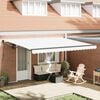 vidaXL Awning Retractable White 450 x 300 x 165 cm Polyester and Metal
