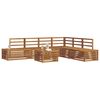 vidaXL Outdoor Sofa Set 7 Piece Natural Solid Acacia Wood