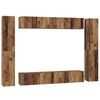 vidaXL TV Cabinet Set 10 pcs Old Wood Engineered Wood