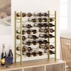 vidaXL Wine Rack for 48 Bottles Gold Metal