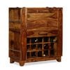 vidaXL Bar Cabinet Solid Acacia Wood 85x40x95 cm