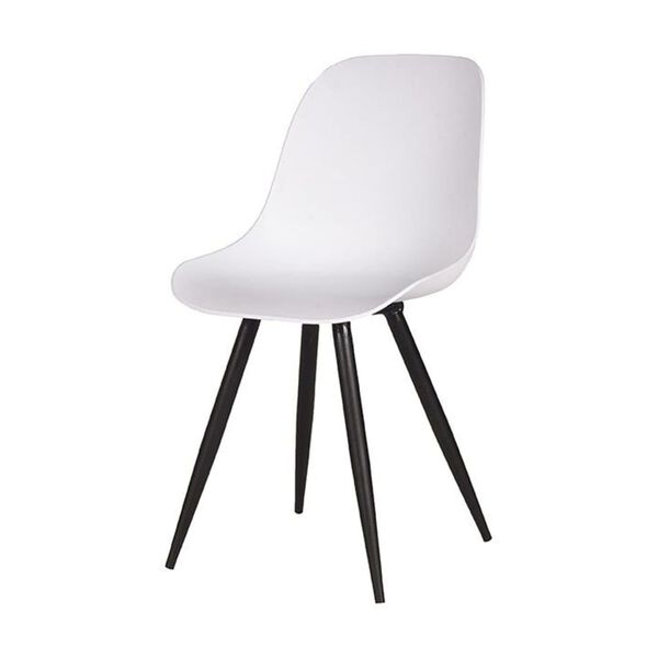 LABEL51 Dining Chairs 2 pcs Monza 46x54x88 cm White