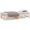 vidaXL Pull-out Day Bed without Mattress 2x(75x190) cm Solid Wood Pine